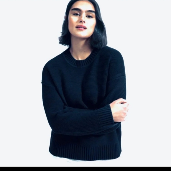 Everlane The Link-Stitch Crewneck Sweater - Picture 1 of 8